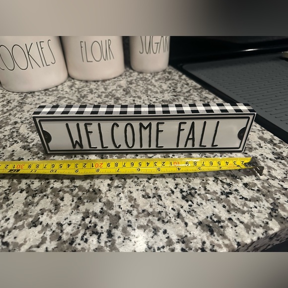 Buffalo plaid welcome fall sign - Picture 2 of 2